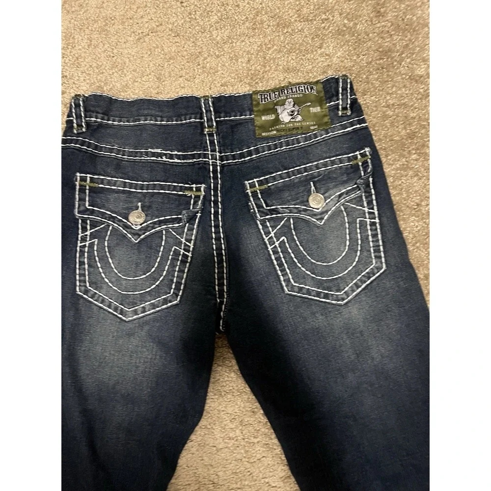 True Religion Ricky Super T-36 Thick Stitches Jeans Made In USA RARE Vintage